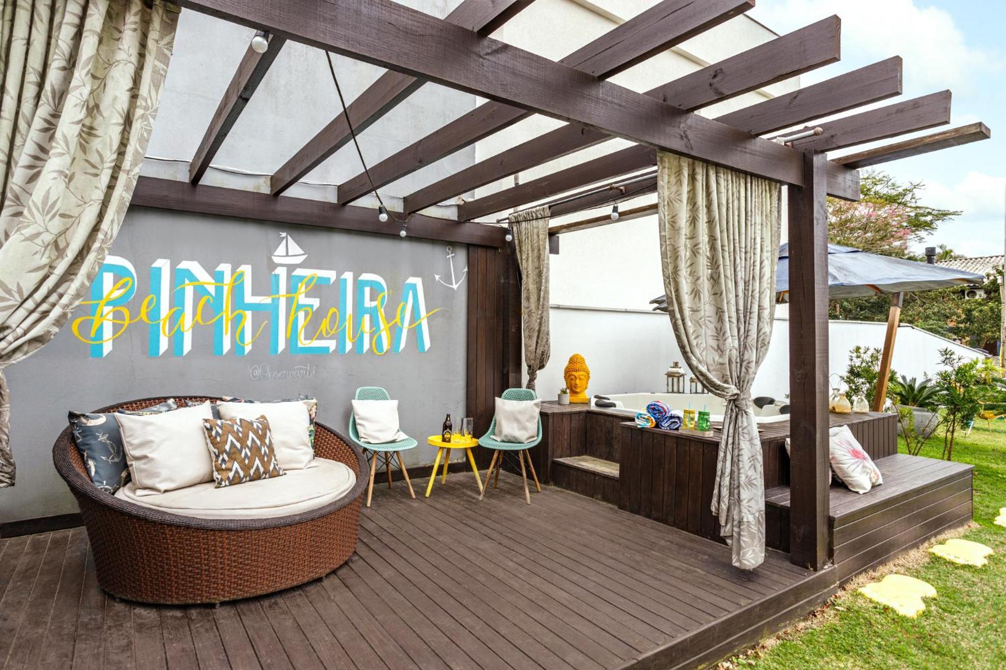Pinheira Beach House Com Jacuzzi Villa Palhoca Exterior photo